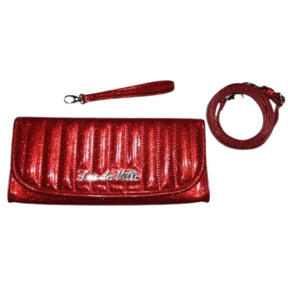 Lux de Ville Bags Lux De Ville Red Sparkly Miss Lux Clutch Purse